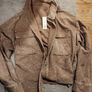 Francesca's tan over jacket